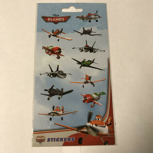Klistremerkeark: DISNEY PLANES, m&aring;l 20 x 10 cm (10 stk.)