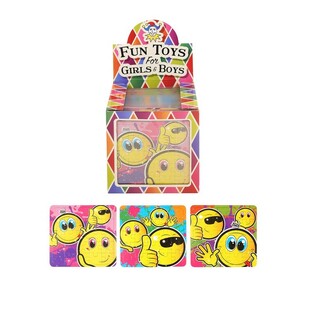 SMILEY-PUSLESPILL &ndash; 13 x 12 cm &ndash; I DISPLAY (108 stk)