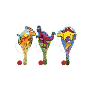 DINOSAUR PADDLE BALL SPILL (24 stk.)