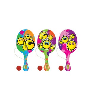 Smiley Paddle Bat Ballspill (12 stk.)