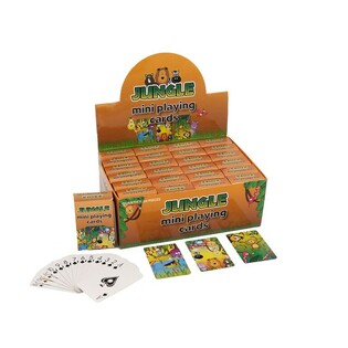 MINI-SPILLKORT – MODELL: JUNGEL I DISPLAY (24 stk.)