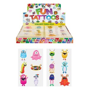 Morsomme Tatoveringer &ndash; Modell: Monstre (96 stk.)