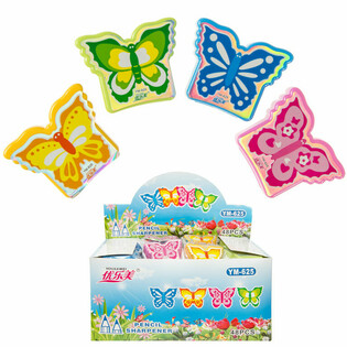 SOMMERFUGL BLYANTSPISSERE, MIKS FARGER I DISPLAY (48 stk.)
