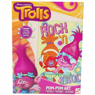 TROLLS LAG DITT EGET POMPOM-KUNSTVERK (48 stk.)