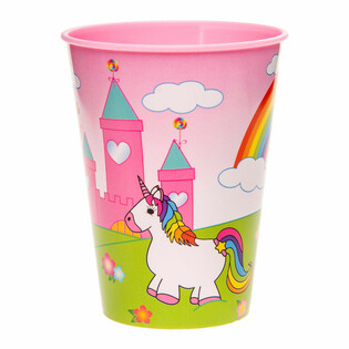 Plastkopp / Isbeger Unicorn / Enhjørning - 260 ml (12 stk)