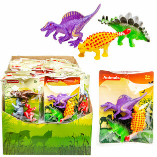3 DINOSAURER I EN POSE (60 stk.)