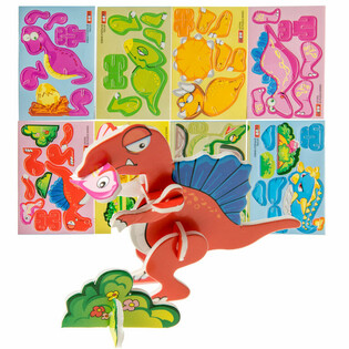 3D Dinosaurpuslespill (48 stk.)