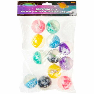 Hoppeballer Space / Verdensrommet Ø 4,5 cm (12 stk.)