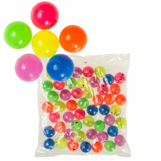 MIX SPRETTEBALLER NEONFARGER &Oslash; 3,2 cm (50 stk)