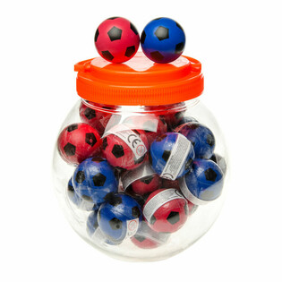 Fotball Spretteballer &Oslash; 4,3 cm i Krukke (30 stk.)