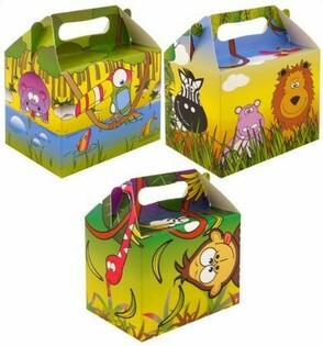 Menyboks &ndash; Jungel &ndash; 14 x 9,5 x 18 cm (12 stk.)