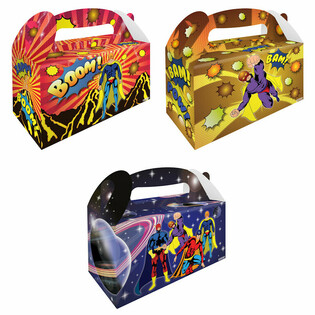 Menuboks – Superhelt – 22,5 x 9,5 x 18 cm (12 stk.)