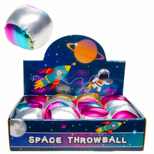 PLYSJ METALLISK KASTEBALL - SPACE (12 stk.)