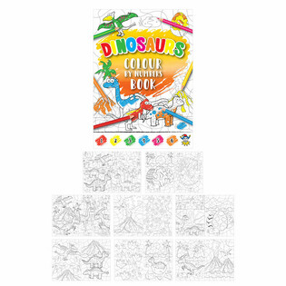 Malebok Mal etter Tall - Dinosaur (48 stk.)