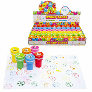SMILEYSTEMPLER / GLADE ANSIKTER I DISPLAY (60 stk.)