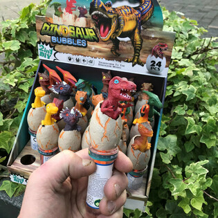 3D Dinosaur S&aring;pebobler Staver (24 stk. i display)