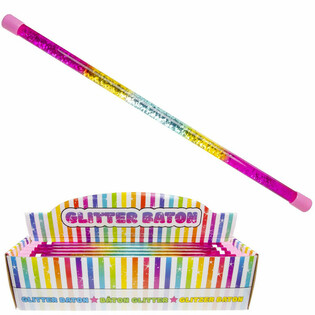 Regnbueglitterstav i Display (36 stk.)