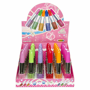 Leppestift Kulepenn i Display (36 stk)
