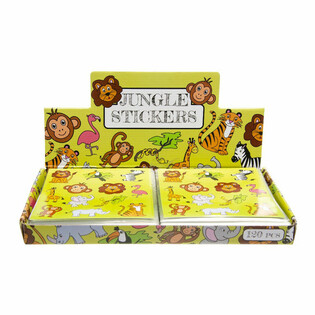 FUN STICKERS &ndash; MODELL: JUNGELDYR (120 stk.)
