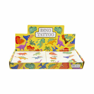 Dinosaur Fun Tatoveringer Display (96 Stk.)