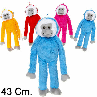 Stor Kosedyr Ape, 43 cm - Miks Farger (12 stk.)
