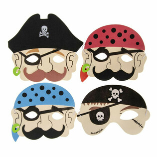 PIRATMASKER AV SKUM - GUTTER (60 stk.)