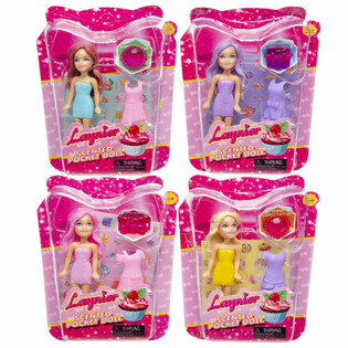 POCKET DOLL / LITEN DUKKE MED TILBEHØR I DISPLAY (24 stk.)