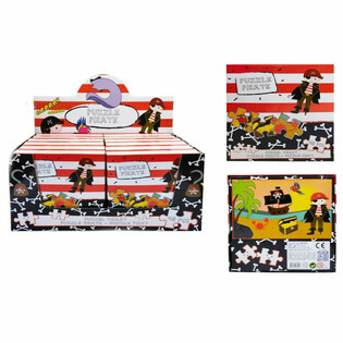 Piratpuslespill 48 Brikker - Komplett Display (12 stk)