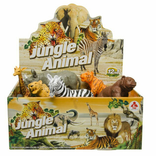 STORE VILDE DYR - LEKEFIGURER I DISPLAY (12 stk.)