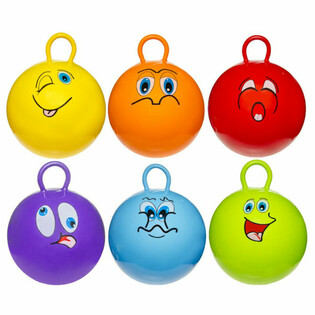 Hoppeball - Smiley - Diameter: 46 cm (6 stk.)
