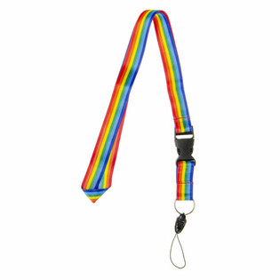 Regnbue Lanyard / Nøkkelsnor - 50 stk.