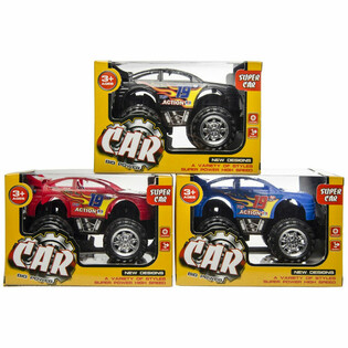 Monster Truck i Displayeske (6 stk.)