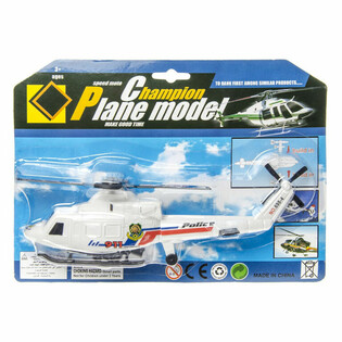POLITIHELIKOPTER MED TREKKSNOR (6 stk.)