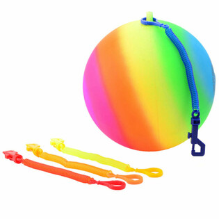REGNBUEBALL MED SNOR / BUNGEEBALL &Oslash;23 Cm (36 stk.)