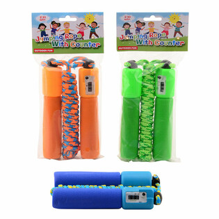 OUTDOOR FUN - HOPPETAU MED TELLER, 2,10 M (6 stk.)