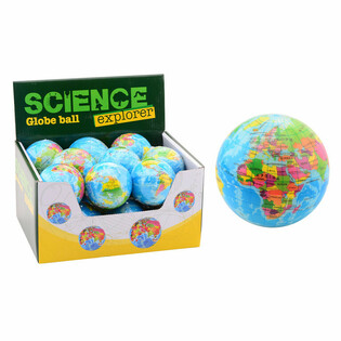 SCIENCE EXPLORER - Skumball Verdensglobe &Oslash;6 cm (18 stk. i display)