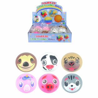 MIX DYR SQUEEZE / KLEMMEBALLER I DISPLAY (12 stk.)