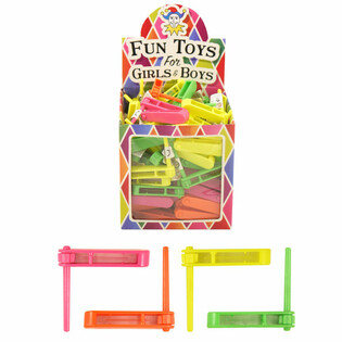 Sm&aring; rasleleker i display - Neon-mix (108 stk.)