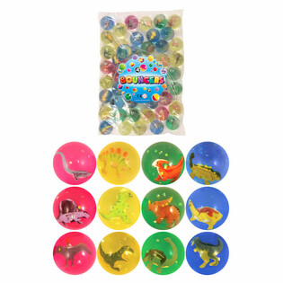3D Dinosaur Spretteballer &Oslash;4,3cm (50 stk.)