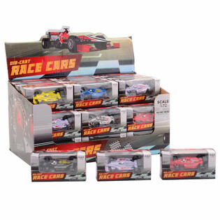 MIX F1 RACERBILER - SKALA: 1:72 - I DISPLAY (36 stk.)