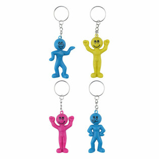 Smiley-figurer N&oslash;kkelringer (60 stk.)