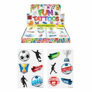 Fun Tatoveringer - Modell: Fotball i Display (96 stk.)