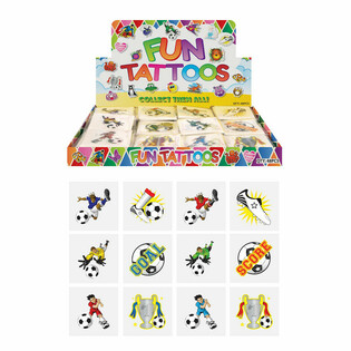 FUN TATTOO'S - Fotballdisplay (48 Pakker à 12)