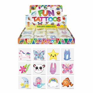 Morsomme Tatoveringer til Jenter | Display med 48 Pakker (12 stk per Pakke)
