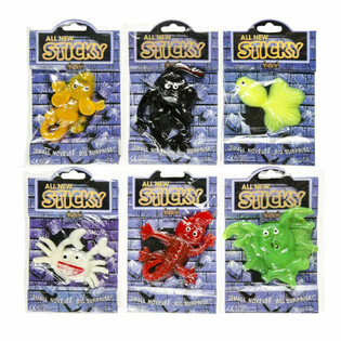 KLISTRETE DYR - STORE KLISTRETE SKUMLE FIGURER I DISPLAY (60 stk)