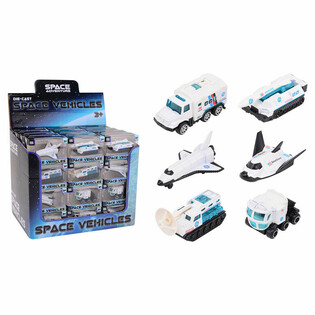 DIE CAST - SPACE ADVENTURE - ROMKJ&Oslash;RET&Oslash;Y, skala 1:64 - I DISPLAY (48 stk.)