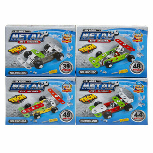 Metall Racerbil Byggesett (24 stk. Display)