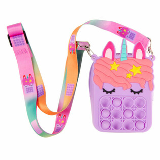 UNICORN / ENHJ&Oslash;RNING POP-IT VESKE I DISPLAY (24 stk.)
