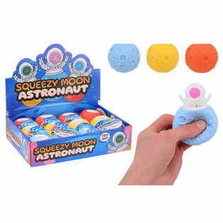 Astronaut Squeezy Moon Ball - I Display (12 Stk)