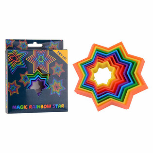 MAGIC STAR 3D FIDGET SPILL - 3D MAGIC SHAPE - MAGIC FIDGET 3D - I ESKE (24 stk.)